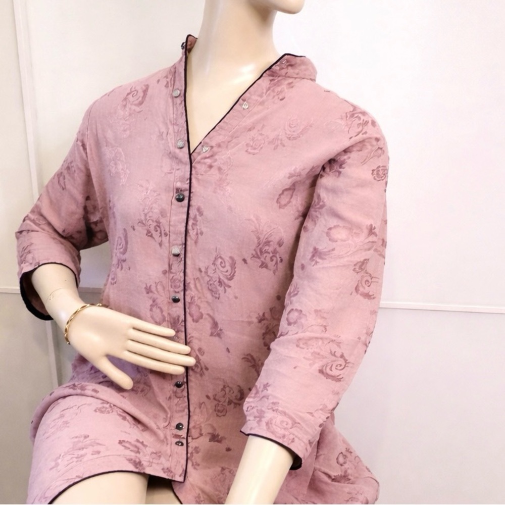 🆓 $0 WITH PURCHASE - NWOT Women’s Pakistani Kurta Purple Tunic Modest Wear M/L